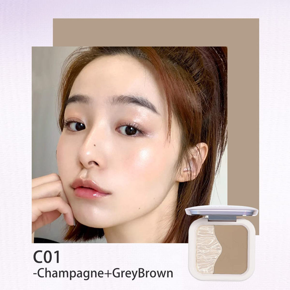 ELLESY paleta ligera con espejo para retoques en cualquier lugar
