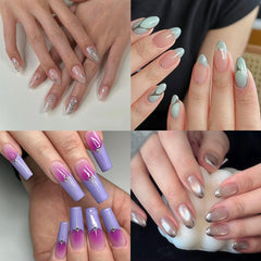 ELLEWIN tips de uñas transparentes, material acrílico de alta calidad para durabilidad