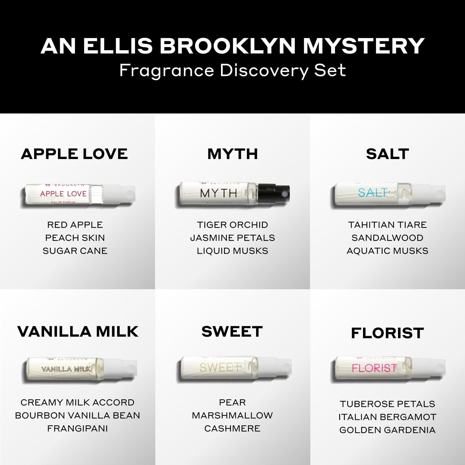 Ellis Brooklyn Florist Mystery, botella floral para momentos de relajación e inspiración.