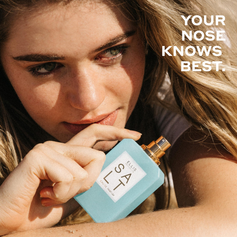 Ellis Brooklyn Salt, etiqueta de diseño minimalista, presentación premium