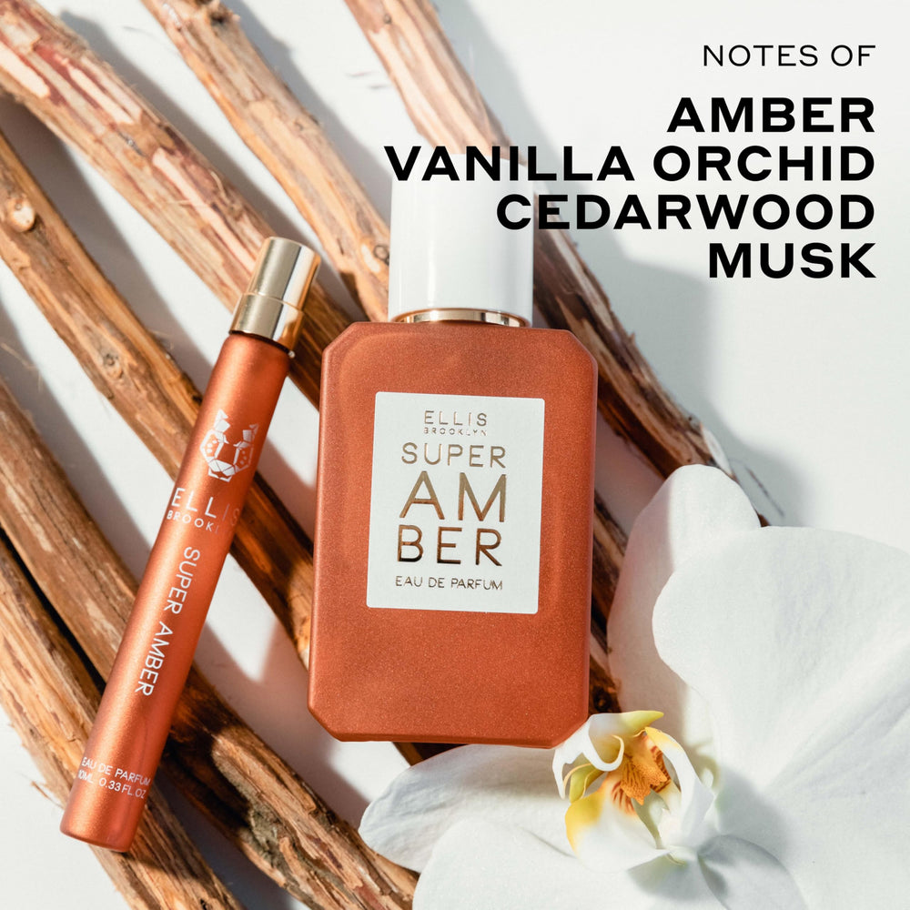 Ellis Brooklyn Super Amber atomizador de 10 ml, perfecto para retoques discretos.