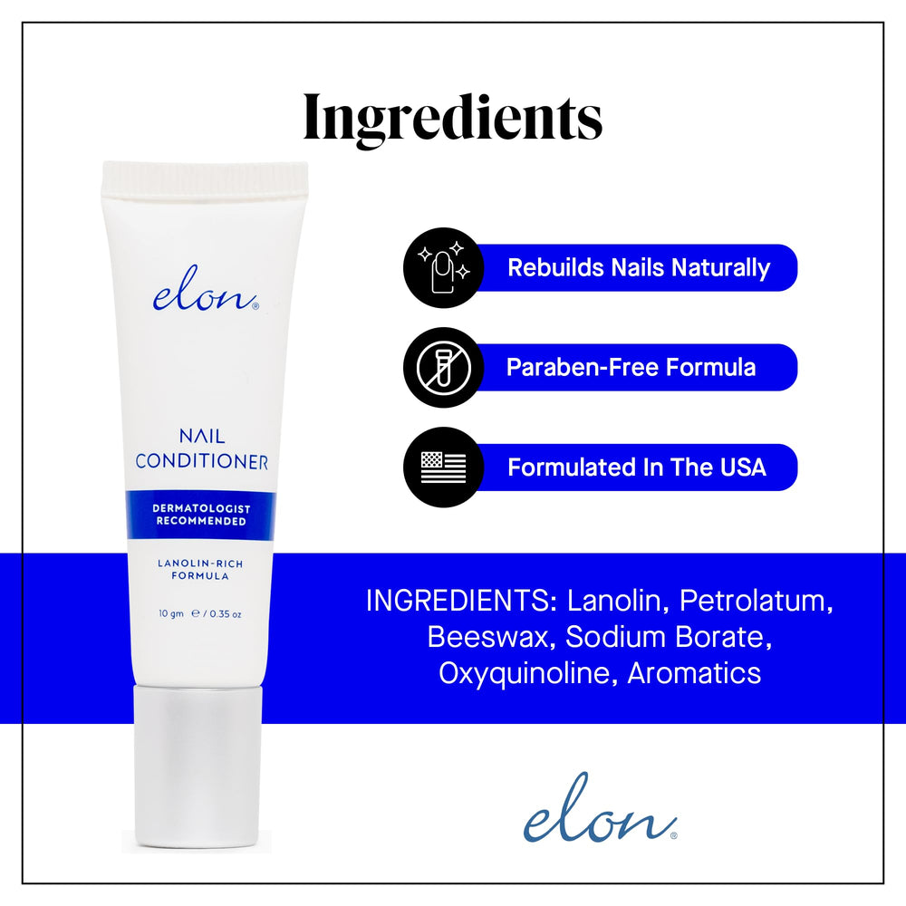 Elon Condicionador de Uñas con Lanolina: cuidado diario para uñas sanas.