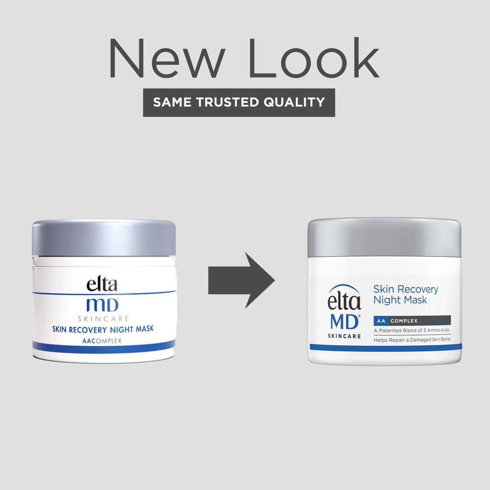 Textura crema suave de EltaMD para hidratar la piel durante la noche.
