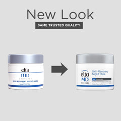 Textura crema suave de EltaMD para hidratar la piel durante la noche.