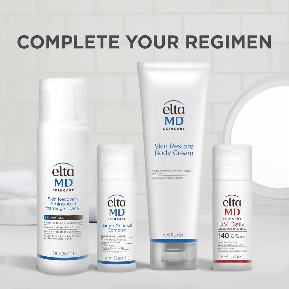 Crema de textura no grasa de EltaMD Skin Restore para uso diario.