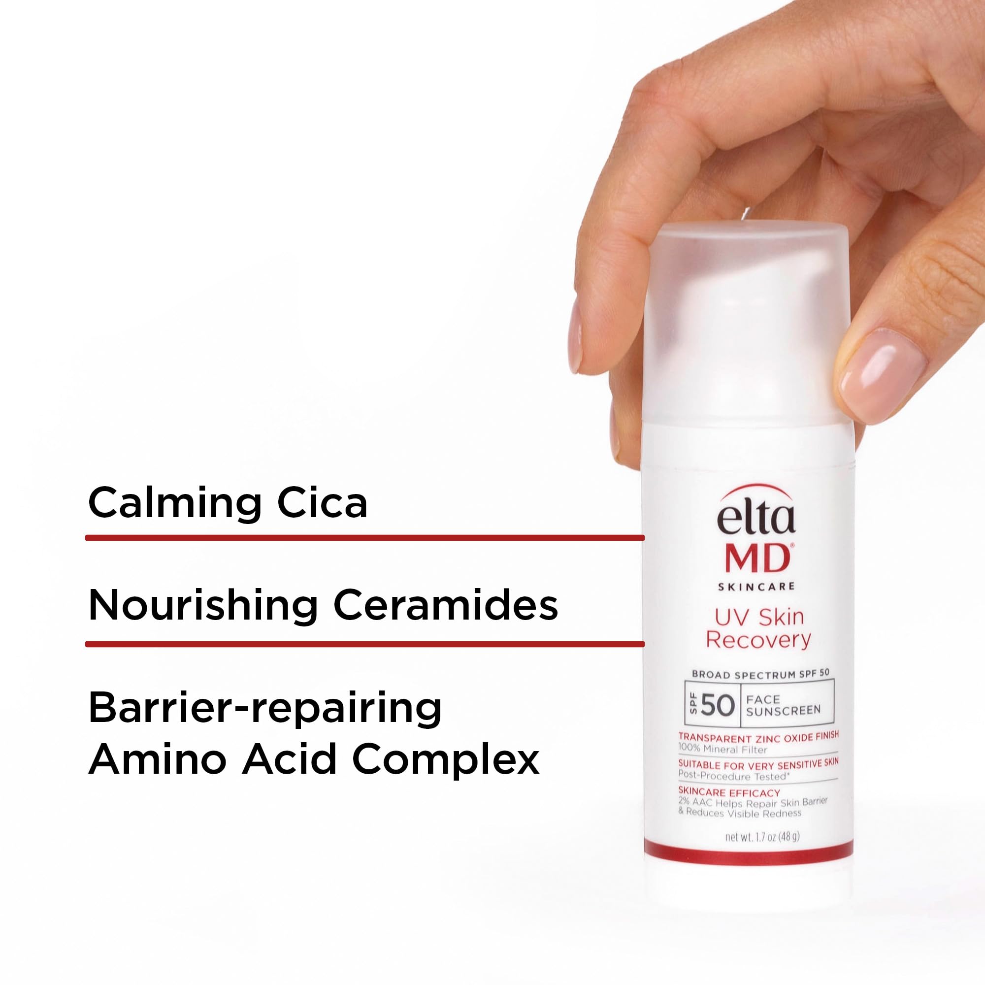 Tecnología mineral de EltaMD con SPF 50 para rostro