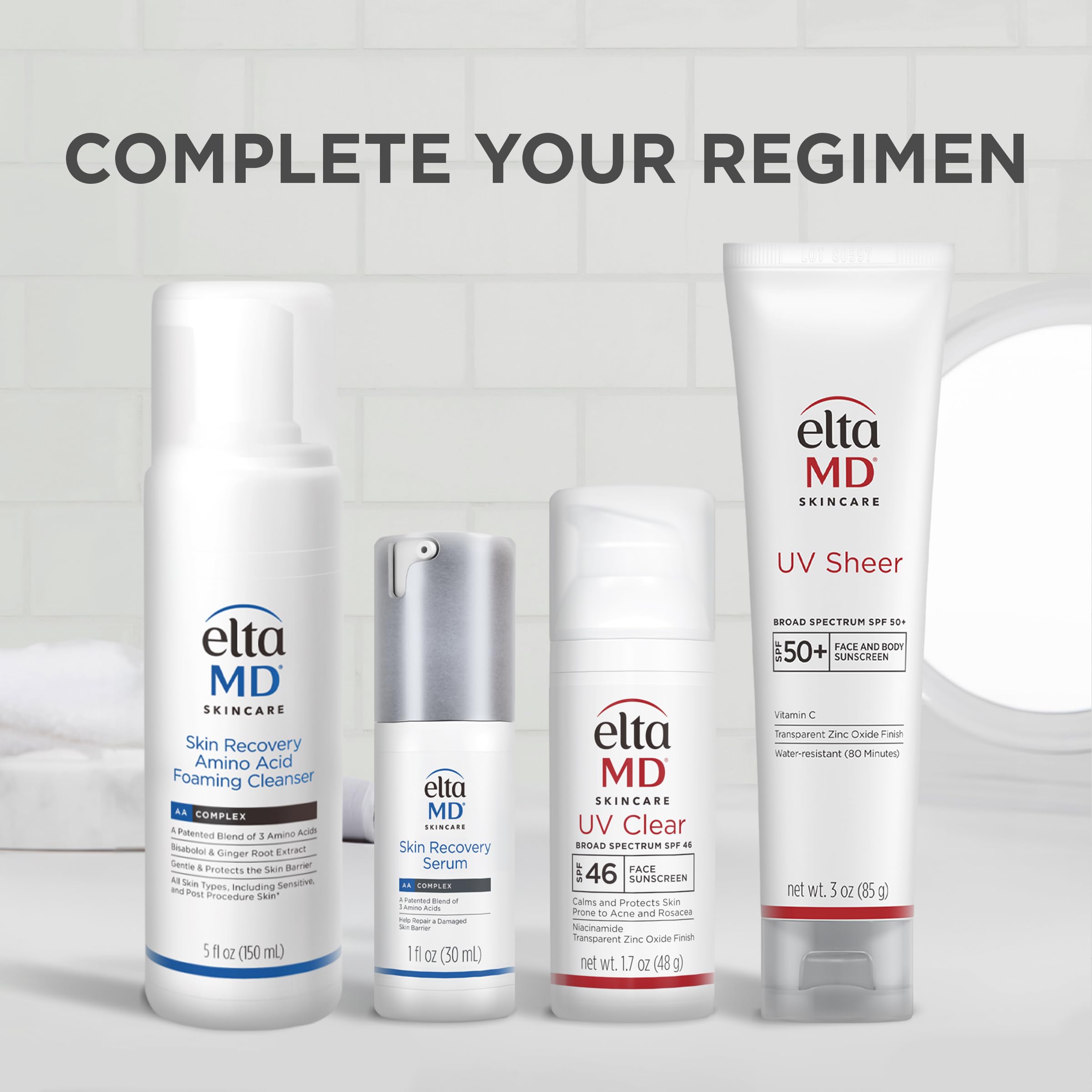 EltaMD UV Clear, fácil de aplicar bajo maquillaje, sin dejar residuos.