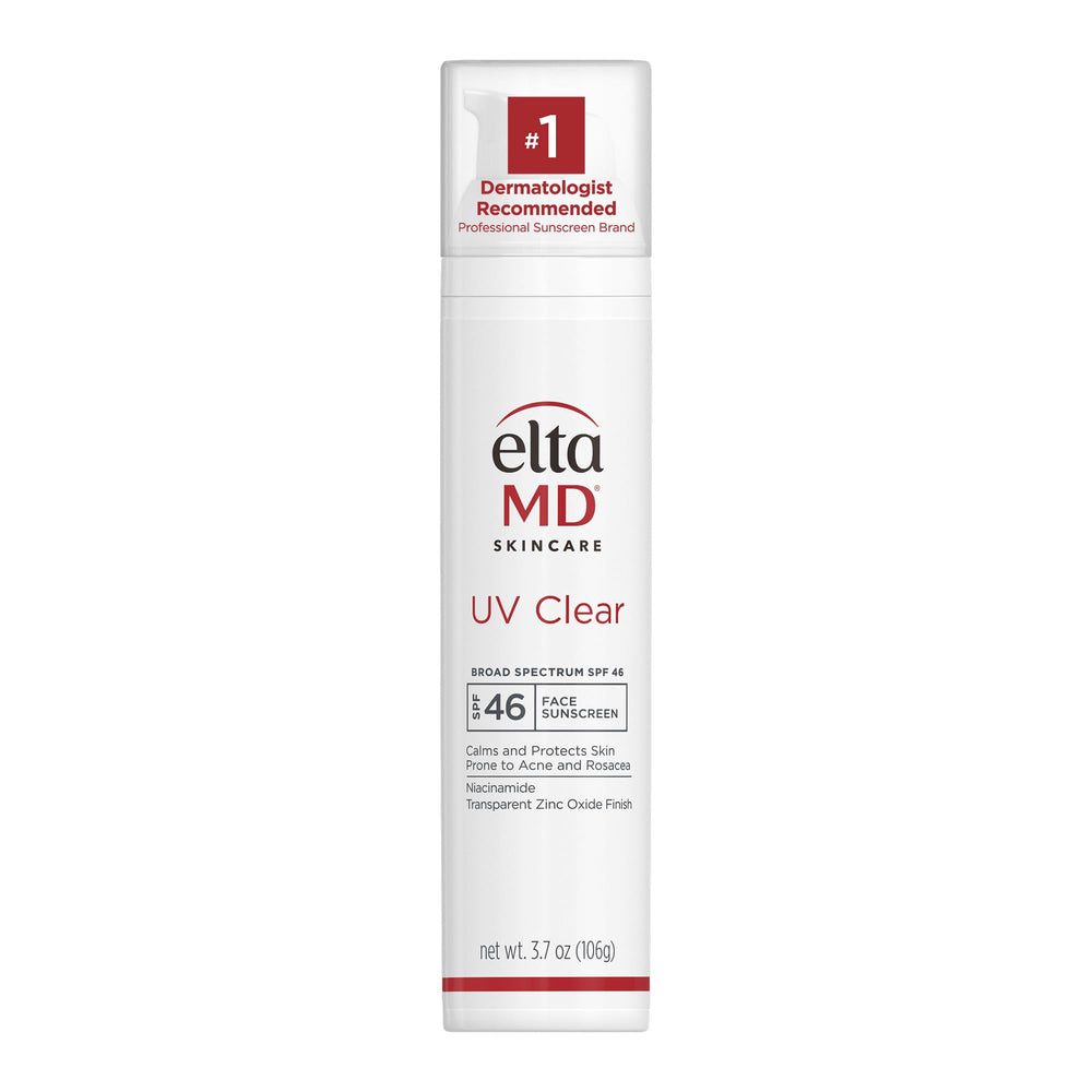 EltaMD UV Clear bote frontal, protector ligero para piel sensible y propensa al acné