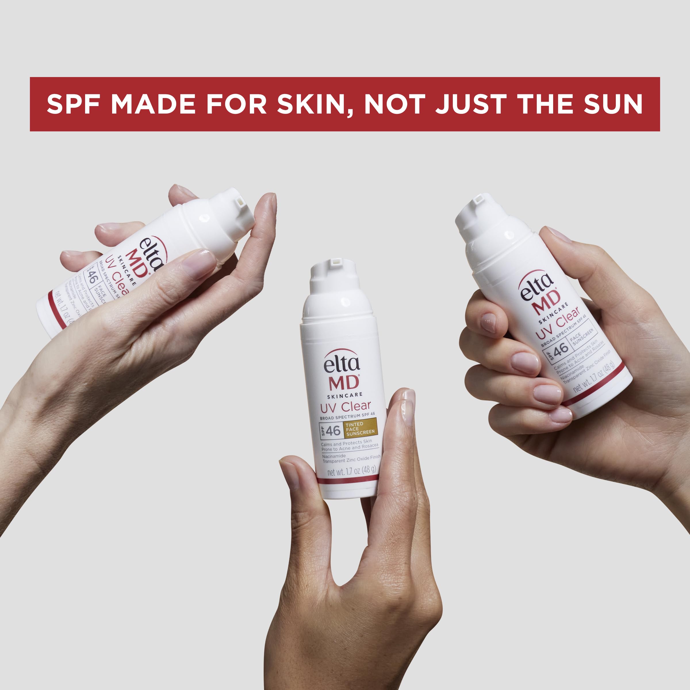 EltaMD UV Pure, libre de fragancia y parabenos, apto para piel sensible.
