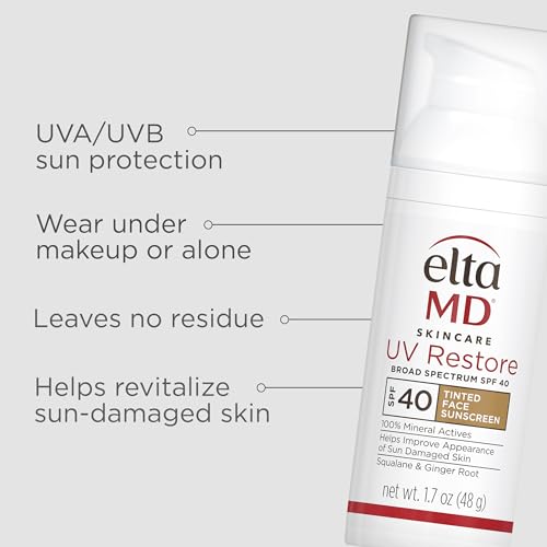 Aplicación del tintado EltaMD UV Restore sobre la piel para un tono natural.