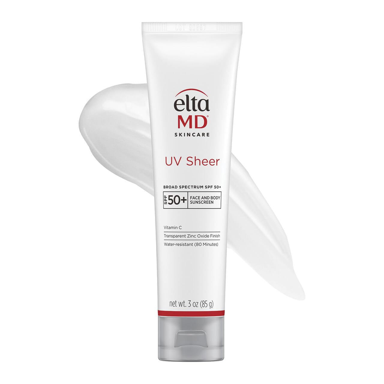 EltaMD UV Sheer para rostro: acabado mate y SPF 50+ sin residuo blanco.
