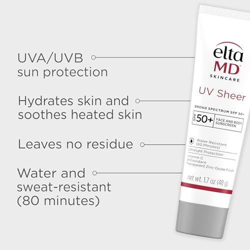 Textura mate de EltaMD UV Sheer mantiene la piel sin brillos.
