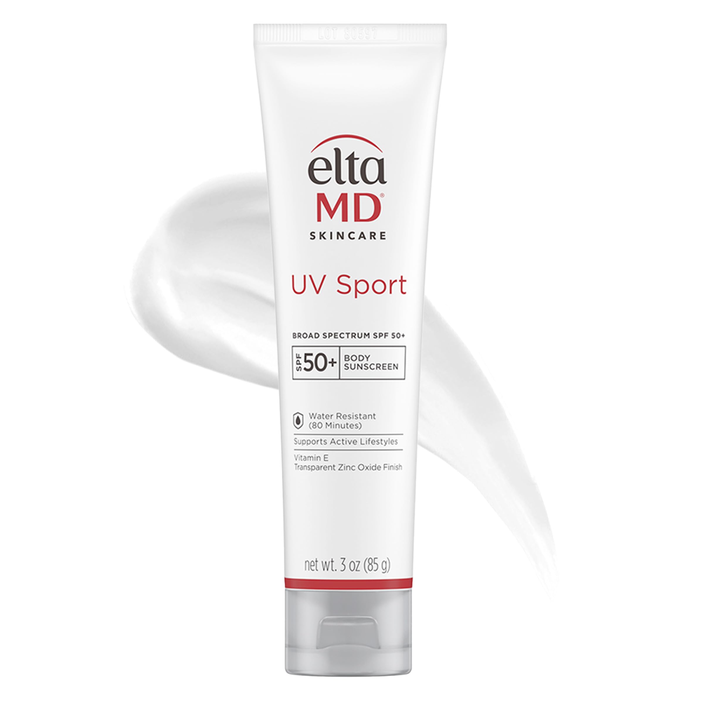 EltaMD UV Sport en bouteille SPF50 pour visage et corps, protection longue durée