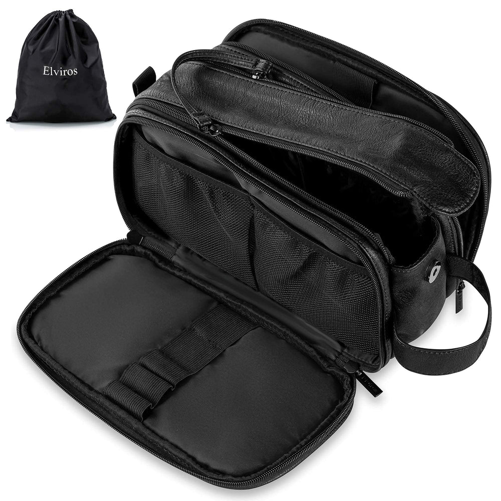 Bolsa de aseo Elviros frente, ideal para viaje rápido.