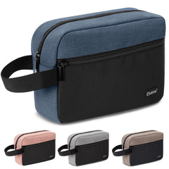 Elviros bolsa de higiene colgante en el baño, ideal para mantener productos al alcance.