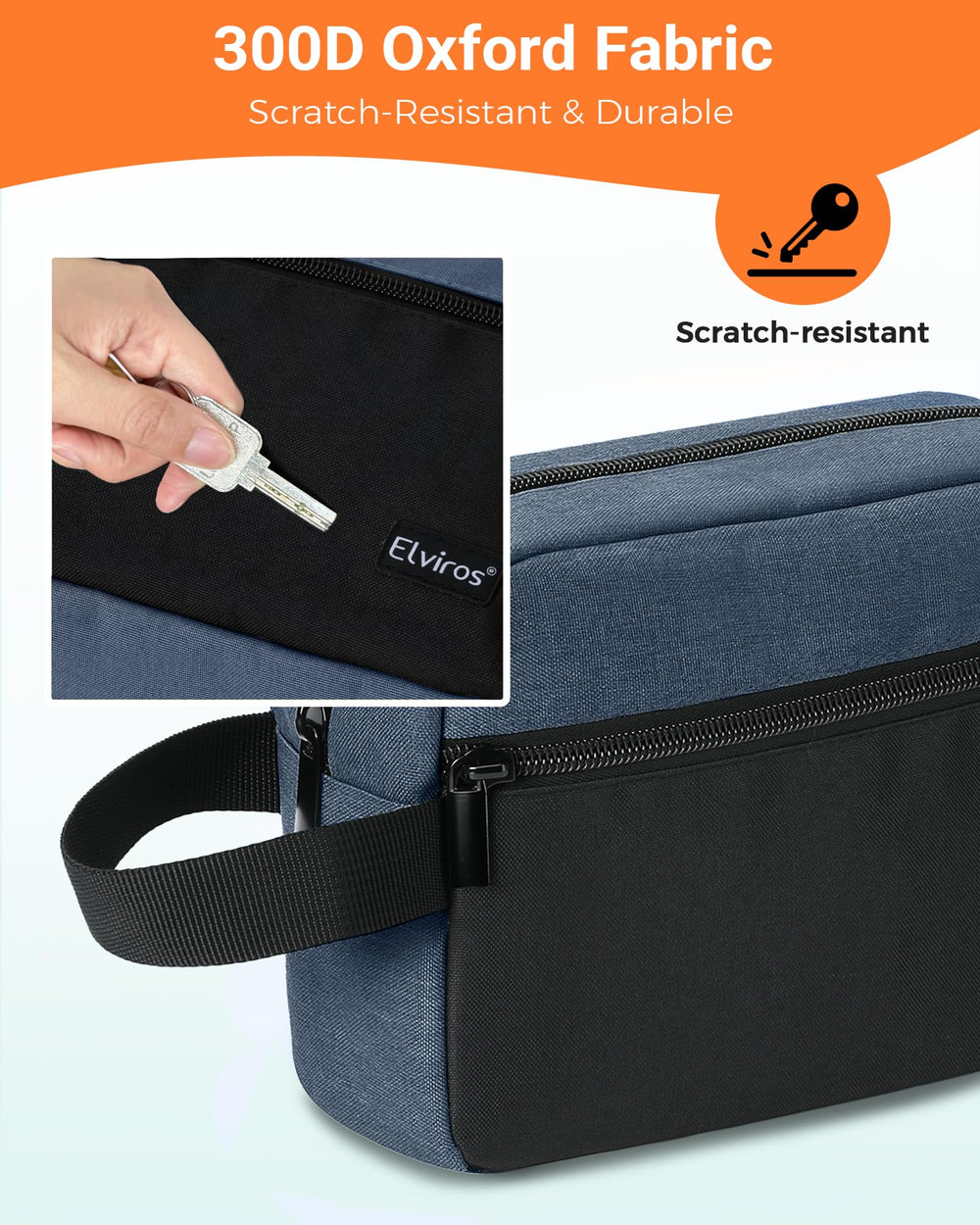 Elviros kit de higiene compacto cabe en maletas y mochilas.