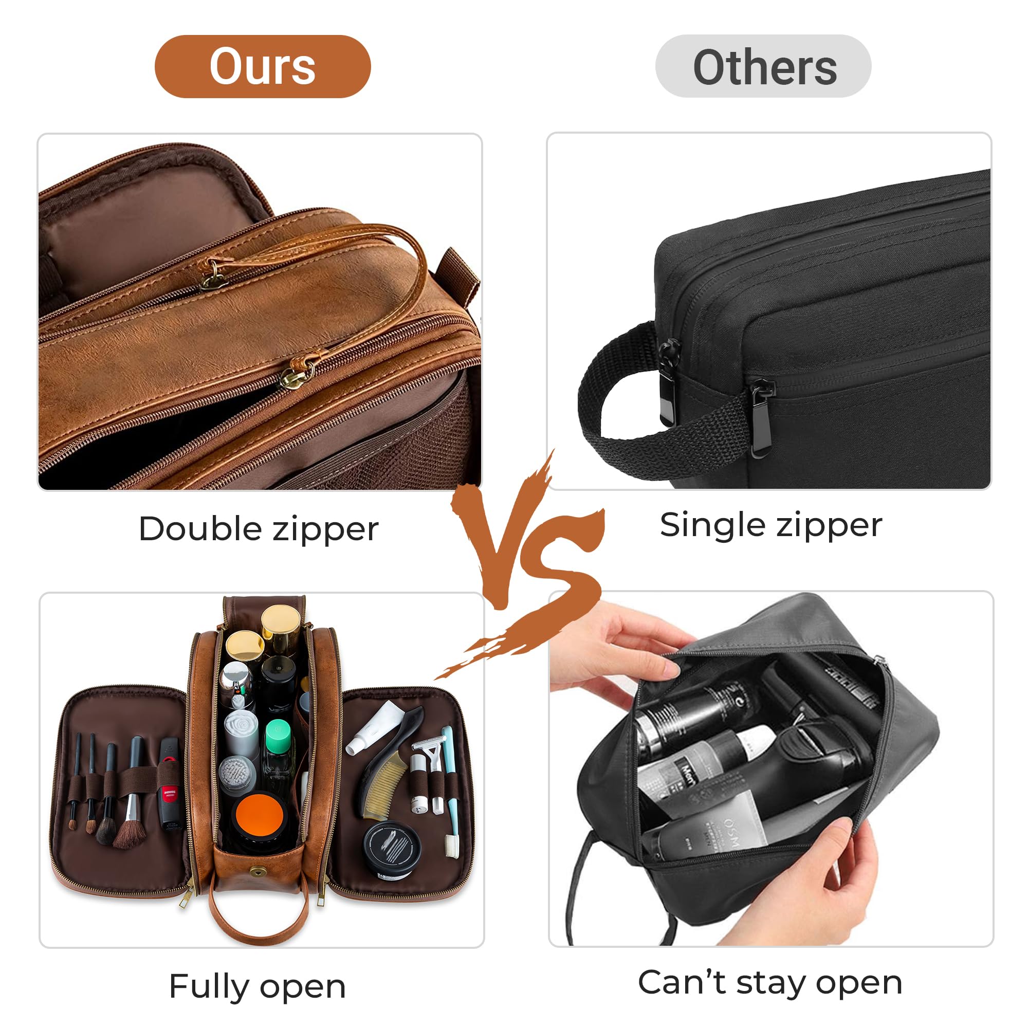 Elviros trousse toilette separation humide sec: garde vos vêtements au sec.