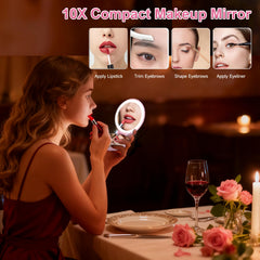 Espejo-concha-diseño-original de E-MAKEUP, diseño elegante para llevar