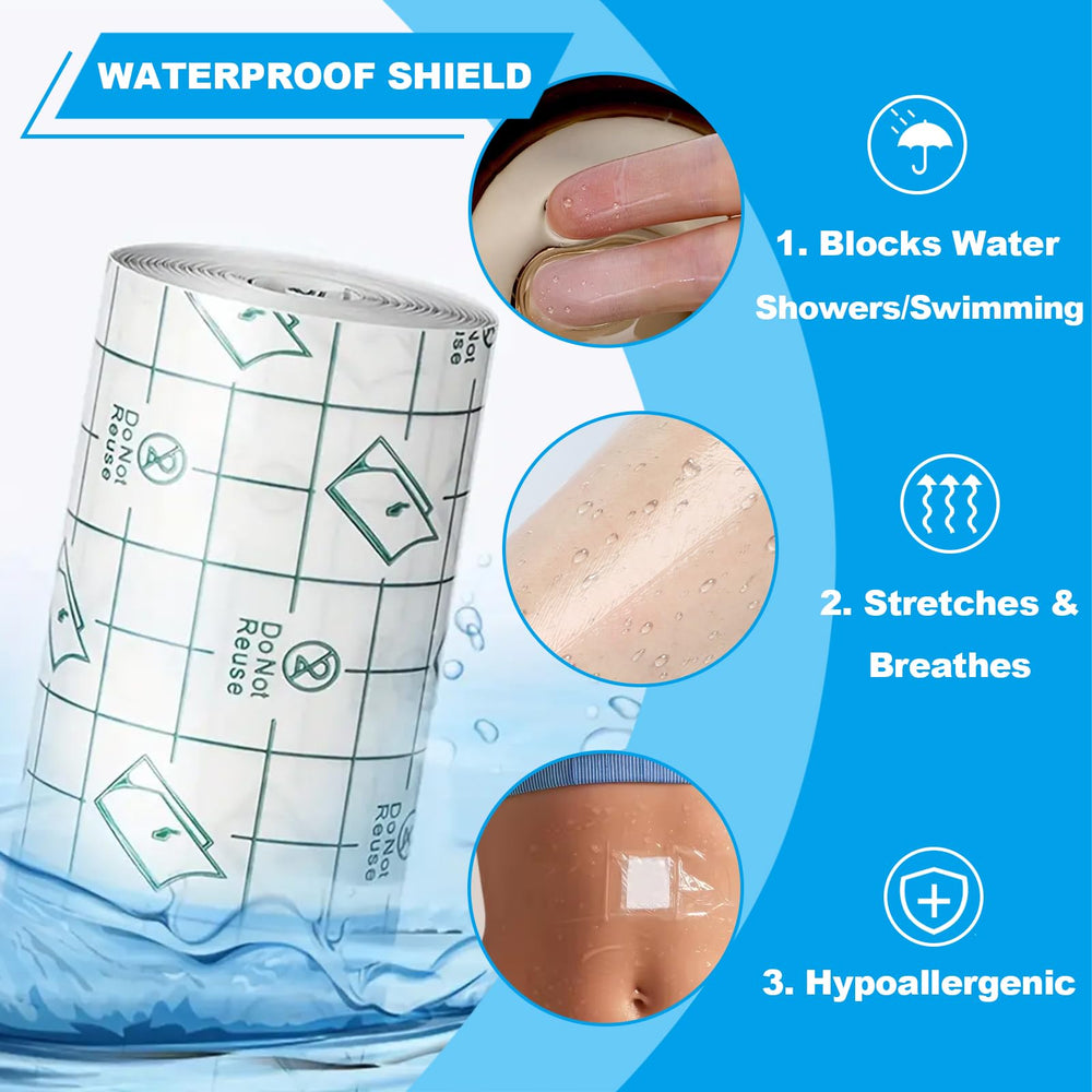Emalla banda transparente para tatuaje, a prueba de agua y uso diario.