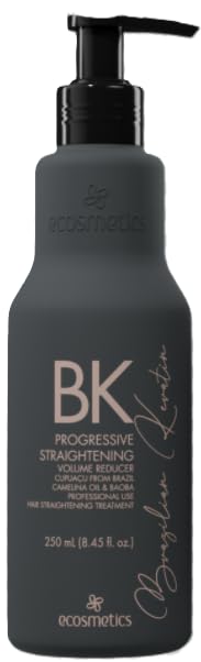 EMAX Ecosmetics Keratine brésilienne 250 ml – bouteille pour traitement capillaire homogène.