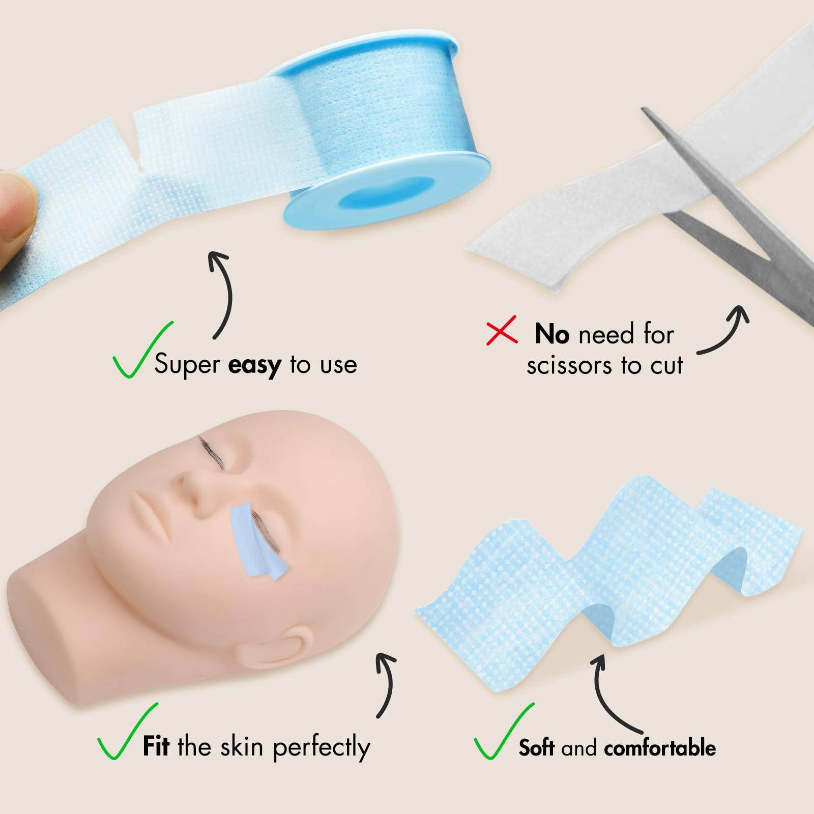 Embagol cinta impermeable azul, enfoque resistente-agua, no se mueve ante lágrimas u aceite.