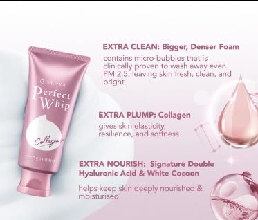 Embeauty Senka Perfect Whip, bote de 120 g, formato práctico para uso diario.