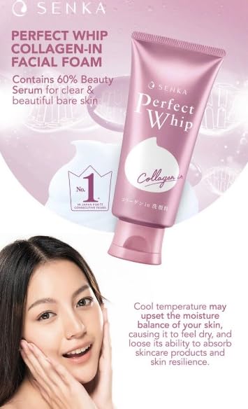 Embeauty Senka Perfect Whip, sin aroma, apto para piel sensible.