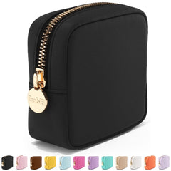 Embla trousse maquillage voyage noir, extérieur élégant et rangement rapide en déplacement.