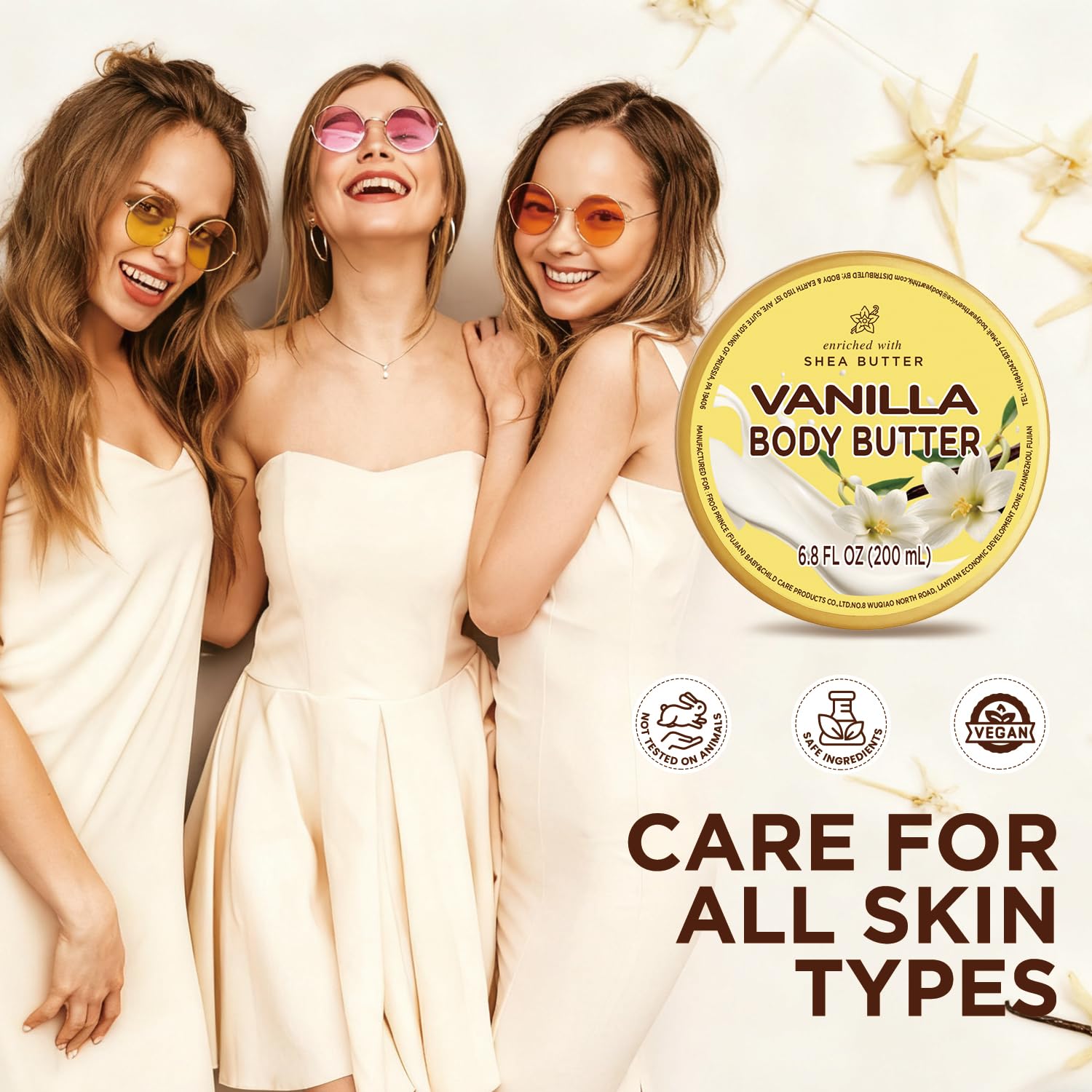 Embleaf Vanilla Body Butter, cuidado suave para zonas ásperas tras el baño.