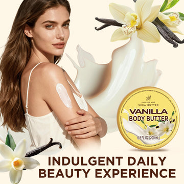 Embleaf Vanilla Body Butter, nutrición profunda gracias a la manteca de karité.