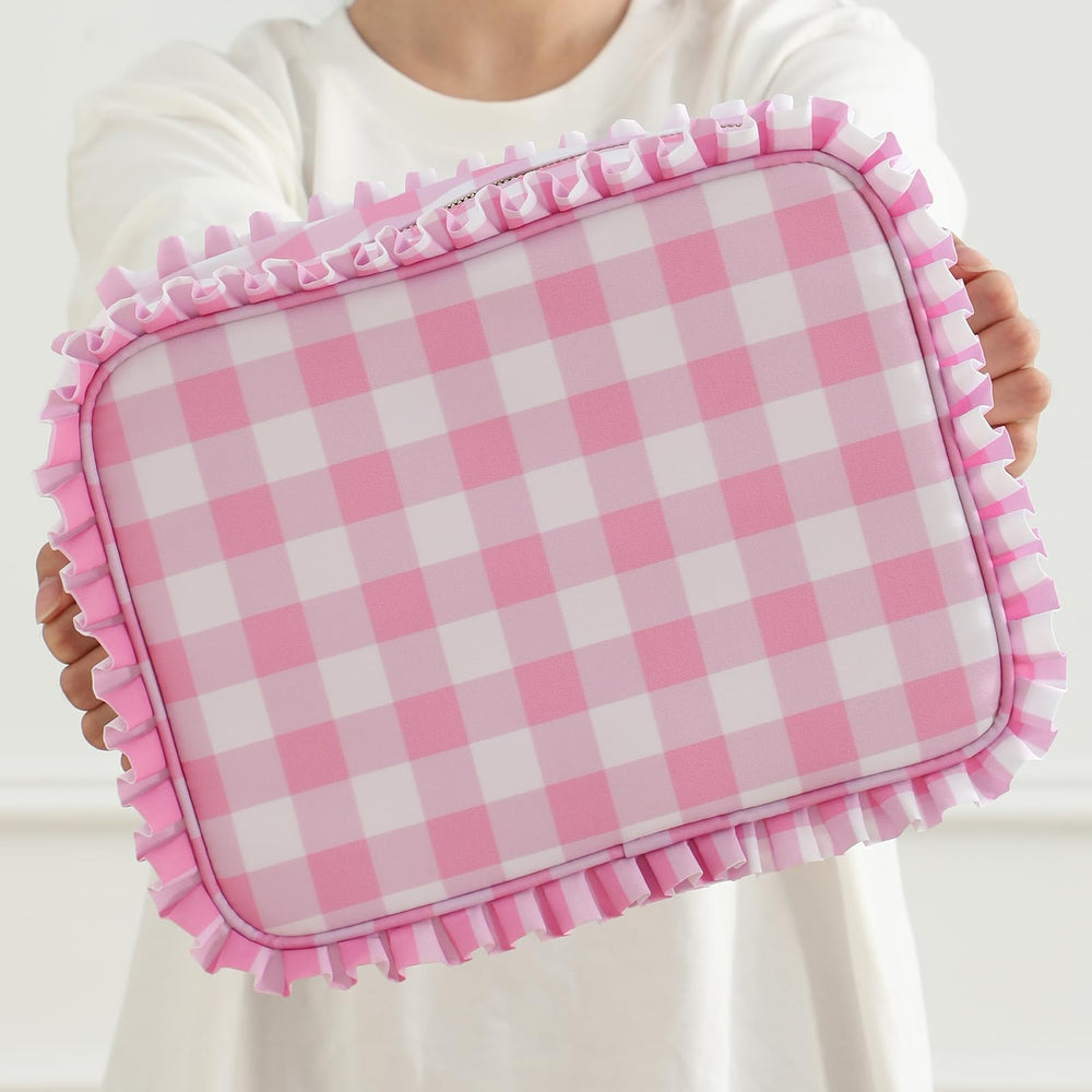 EMBRUNIOICE bolsa de maquillaje, tamaño amplio para viaje 27,5 x 11,5 x 20,3 cm.