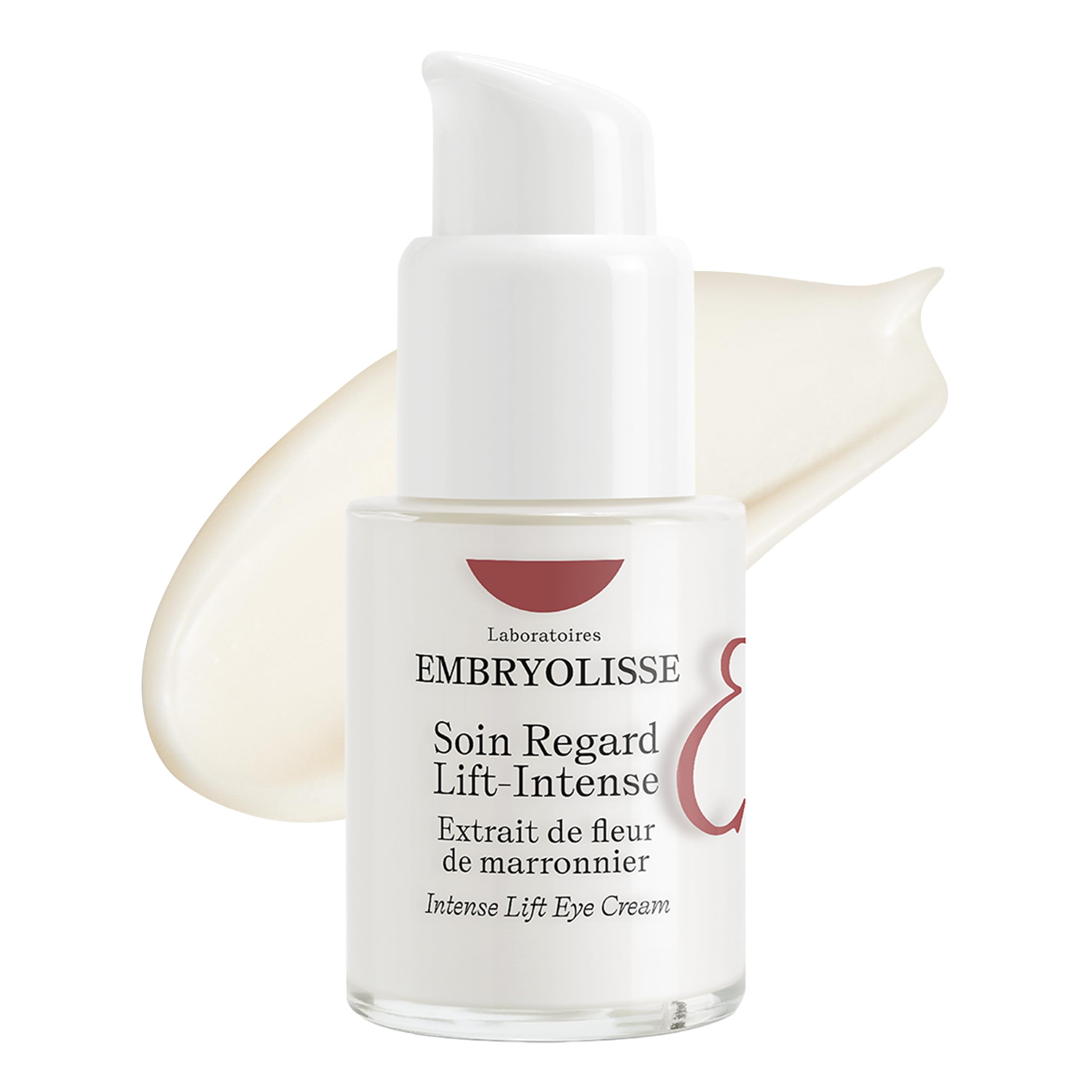 Embryolisse Intense Lift Eye Cream en empaque reciclable para cuidado sostenible.