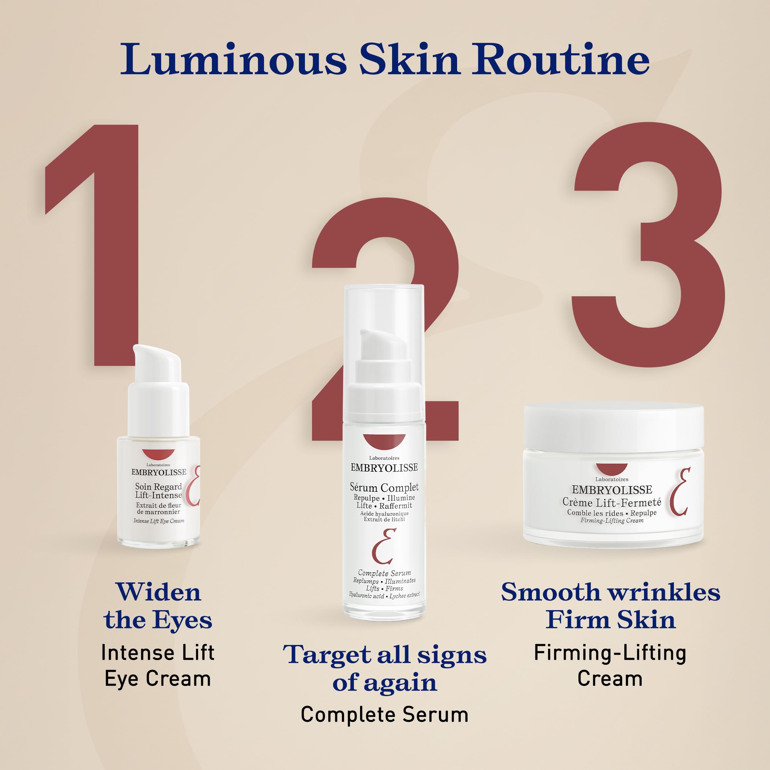 Posible aspecto más descansado y contorno de ojos más firme con Embryolisse Intense Lift Eye Cream.