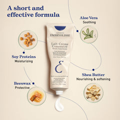 Hidratación diaria con Embryolisse Lait-Crème Concentré para pieles sensibles.