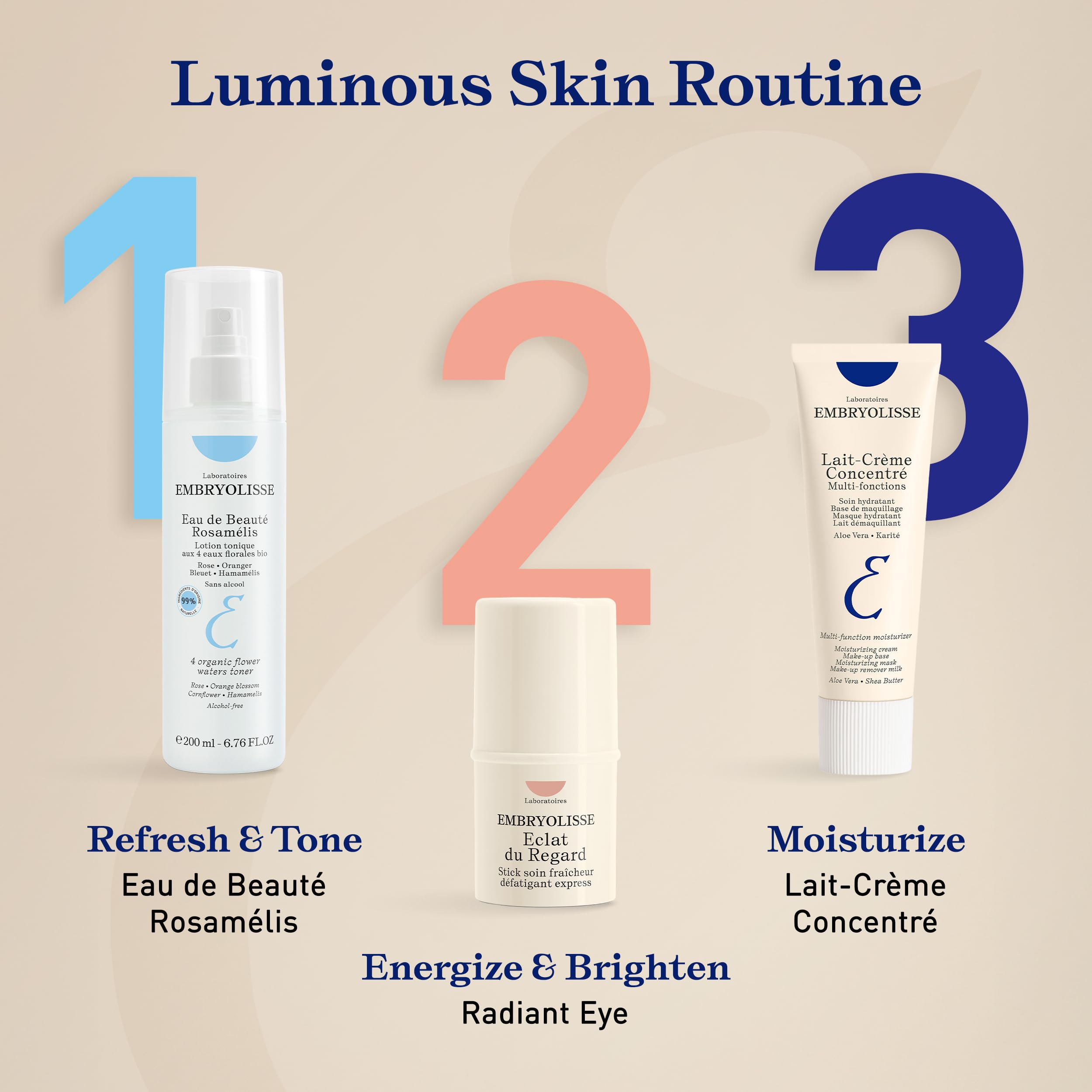 Producto Embryolisse elaborado en Francia; calidad constante.