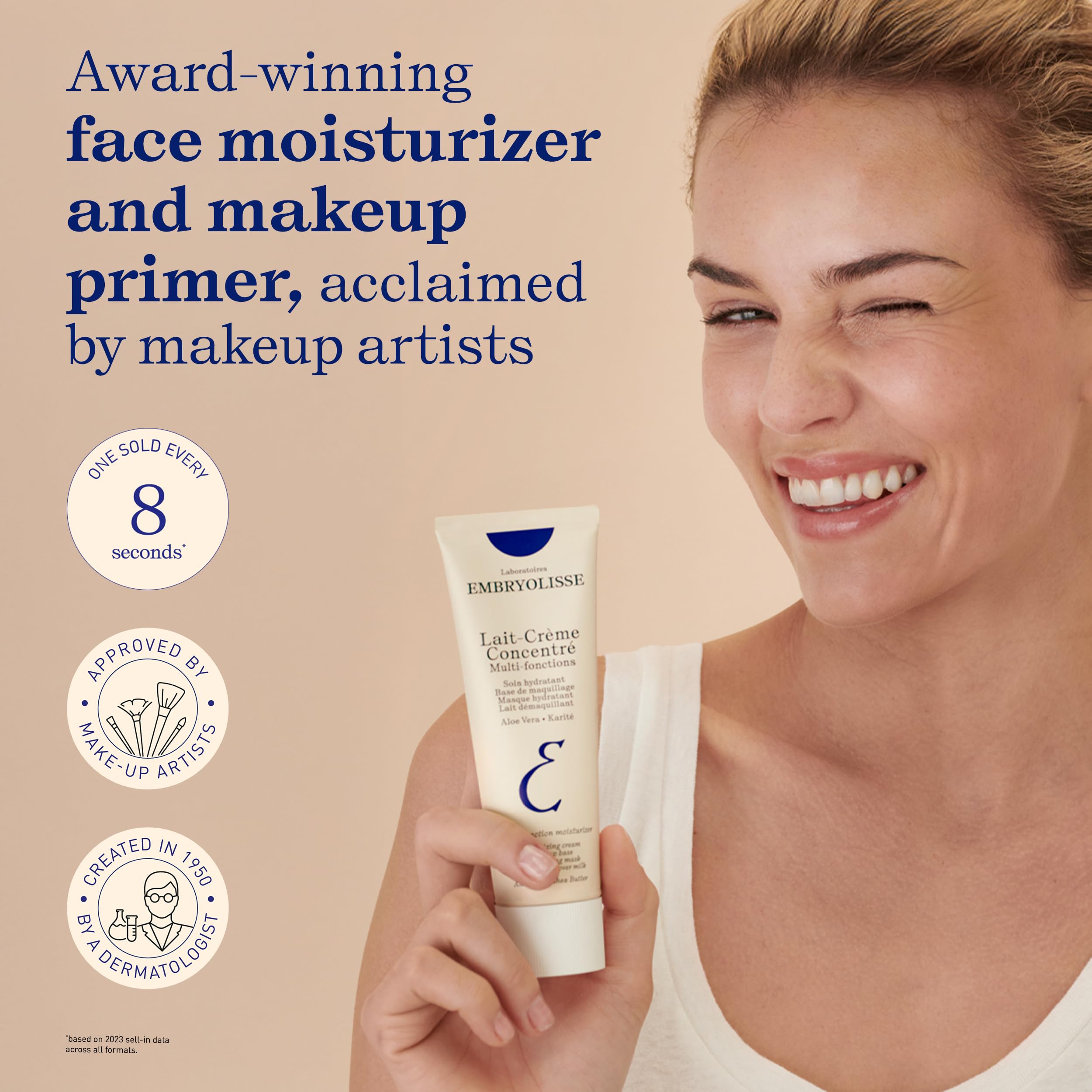 Textura nutritiva de Embryolisse Lait-Crème Concentré para piel suave.