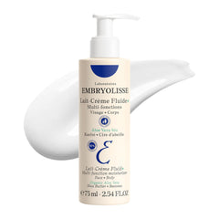 Embryolisse Lait Creme Fluid: botella para aplicación suave y cuidado diario.