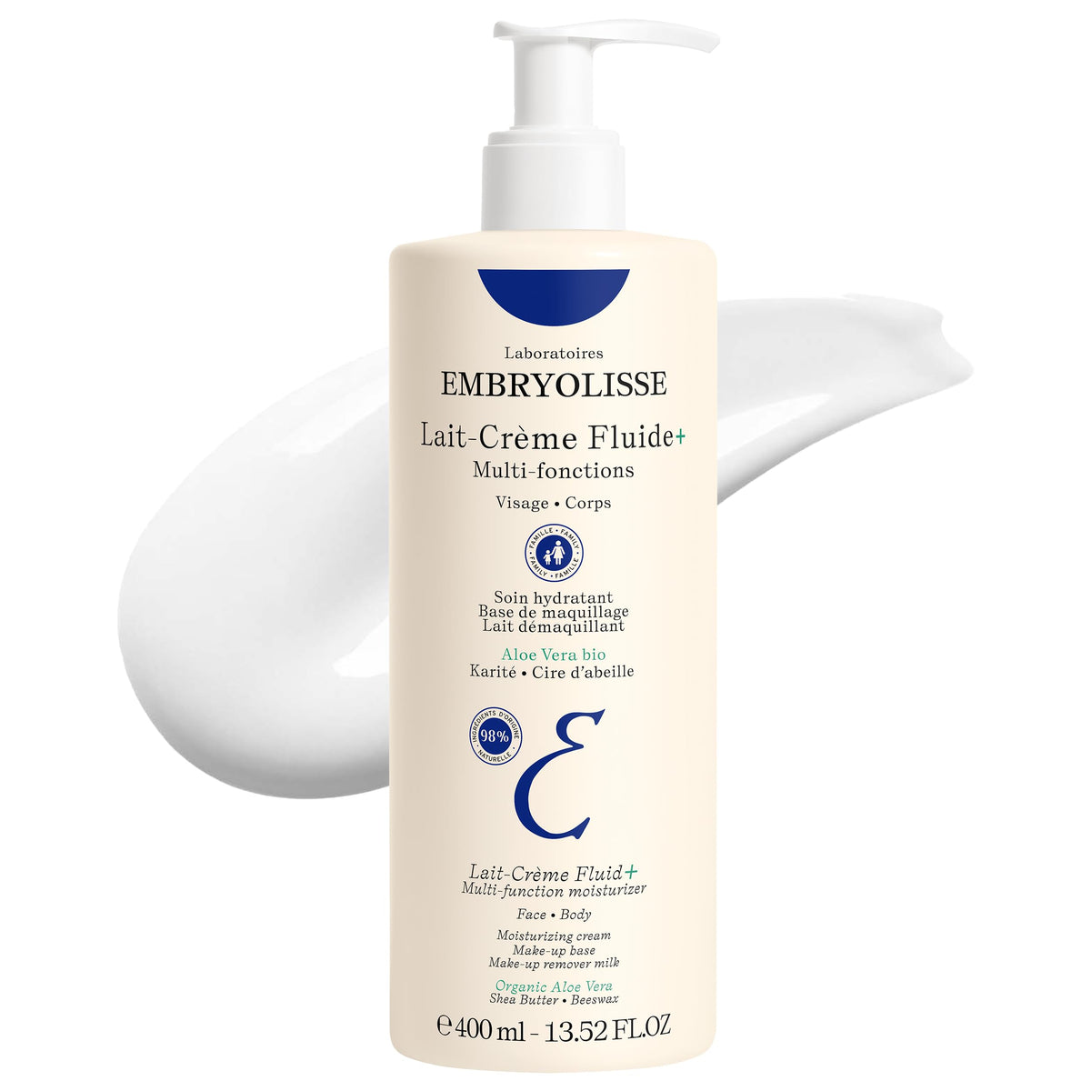 Embryolisse Lait-Crème Fluid bouteille prête à hydrater visage et corps