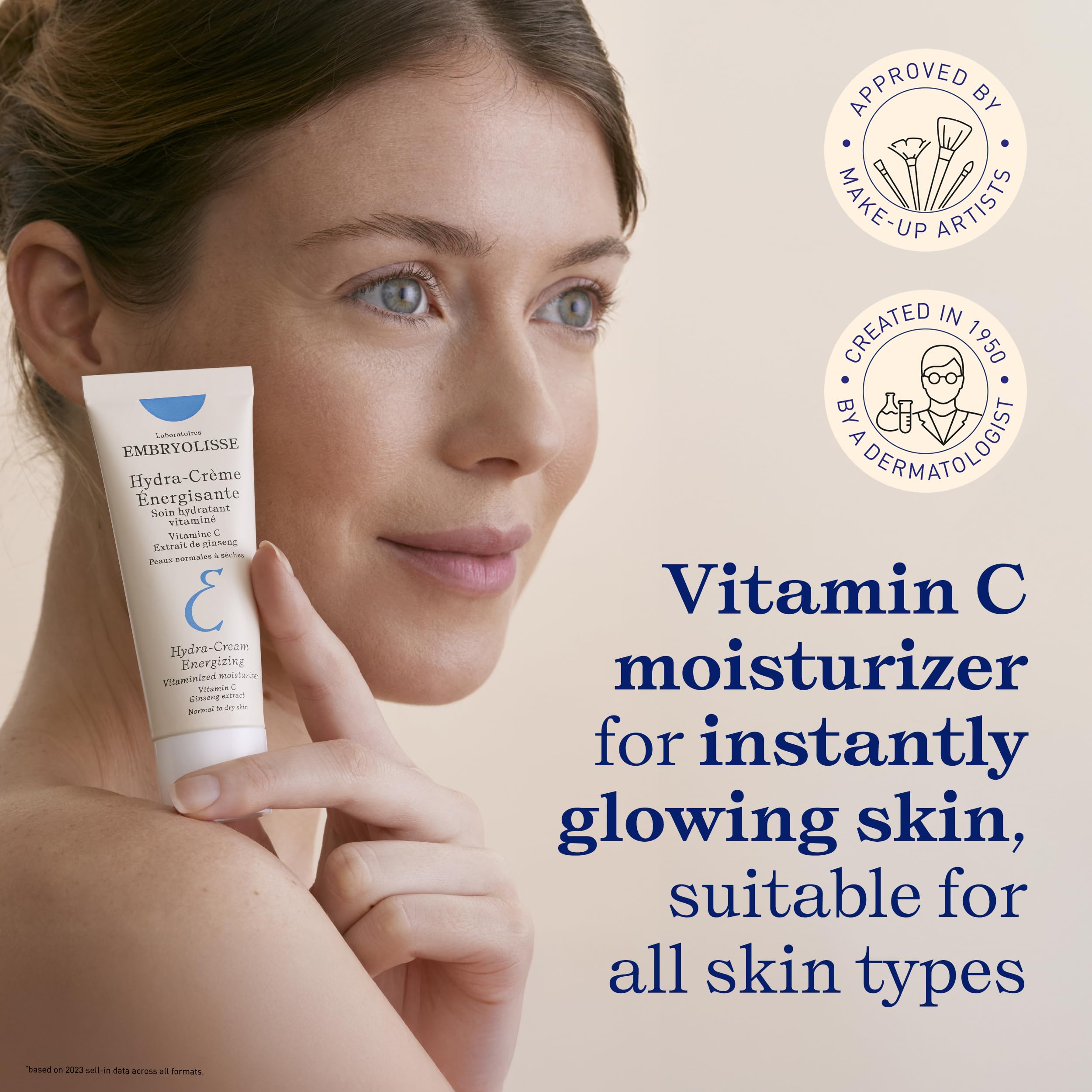 Texture onctueuse de la crème visage facilitant l'application