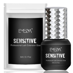 EMEDA adhesivo para extensiones de pestañas, frasco negro de 5ml, uso profesional.