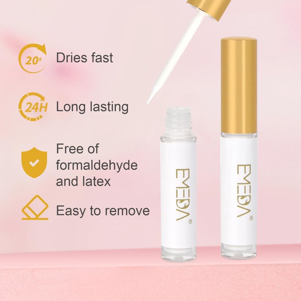 EMEDA kit de pestañas, estuche de almacenamiento incluido, compacto y organizado.
