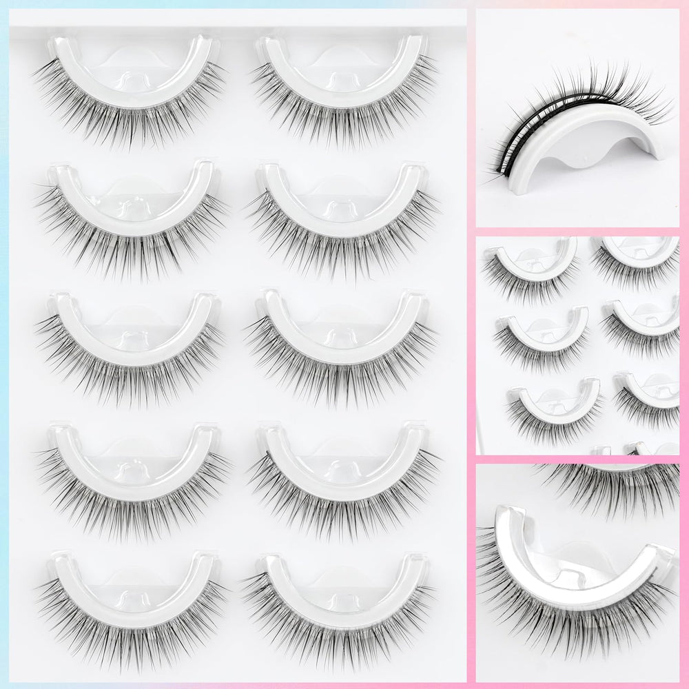 EMEDA pestanas autoadhesivas reutilizables para varias rutinas de maquillaje.