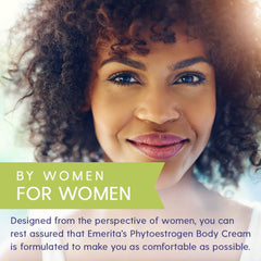 Application quotidien Emerita phytoestrogen pour une peau nourrie.