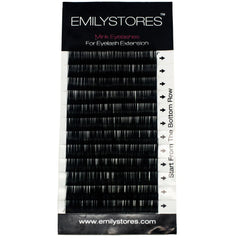 EMILYSTORES extensión inferior de pestañas, curva J, 0.10 mm, 6 mm, realza la mirada discretamente.