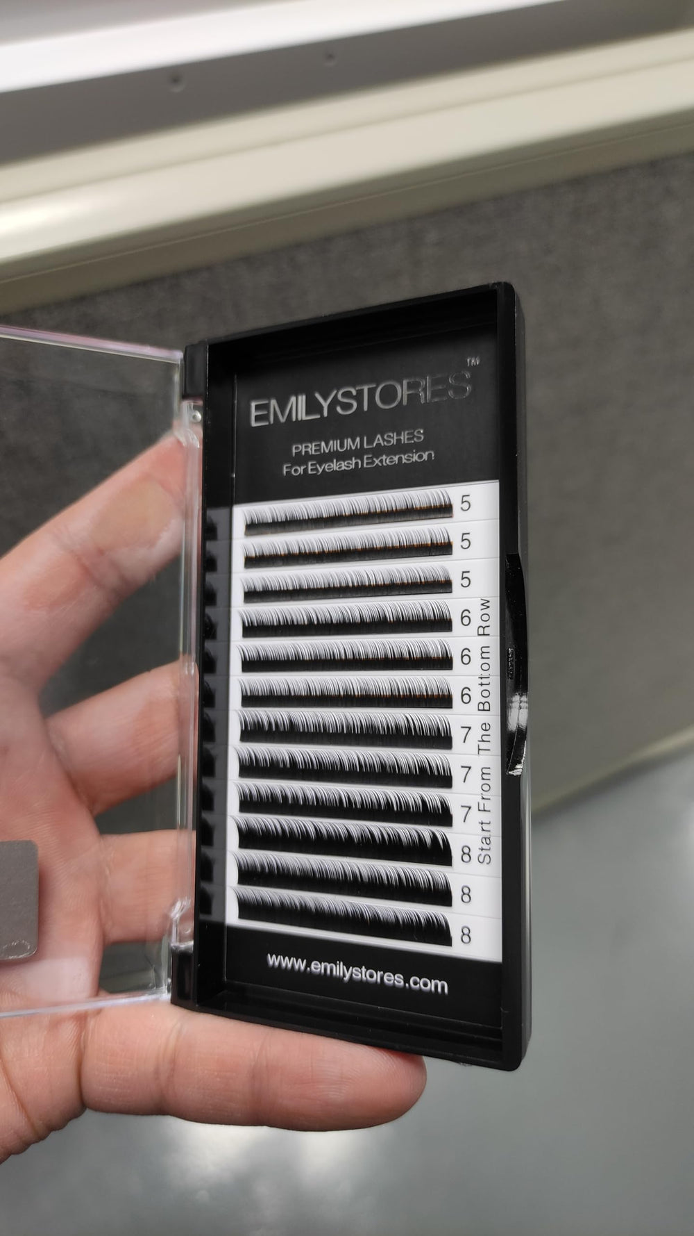 EMILYSTORES conjunto de 12 filas, 8 mm, fácil de aplicar y con resultado estable.