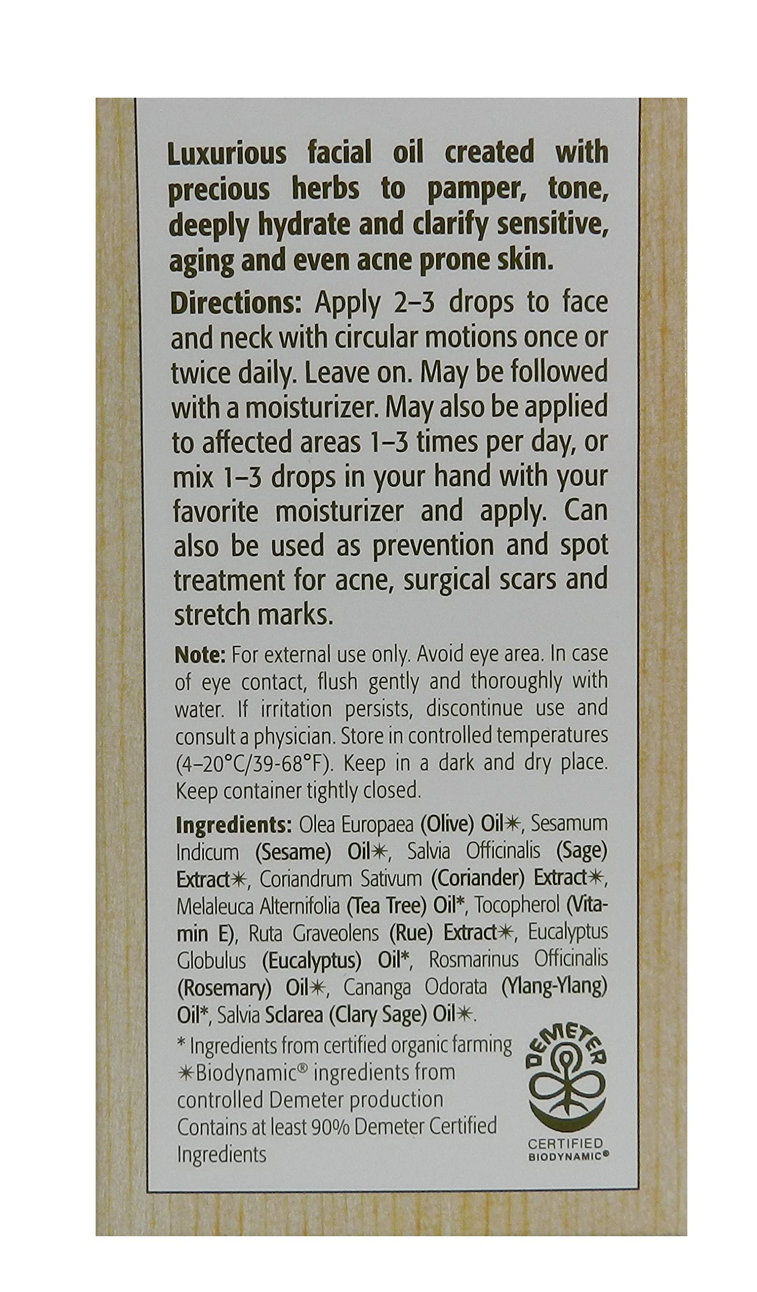 Eminence Aceite de Recuperación Facial, aplicación suave para piel sensible