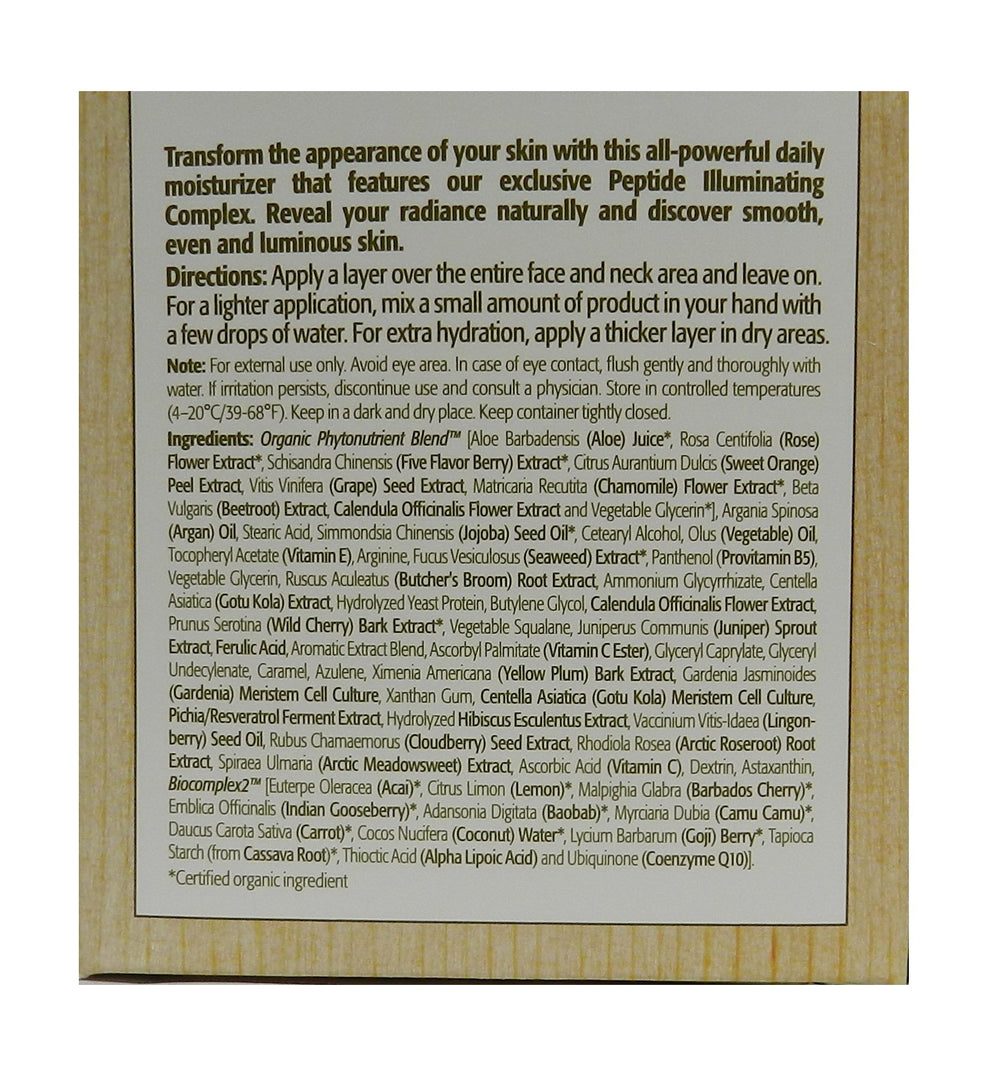 Envase de Eminence crema radiante de bayas árticas, 2 onzas, listo para viajar.