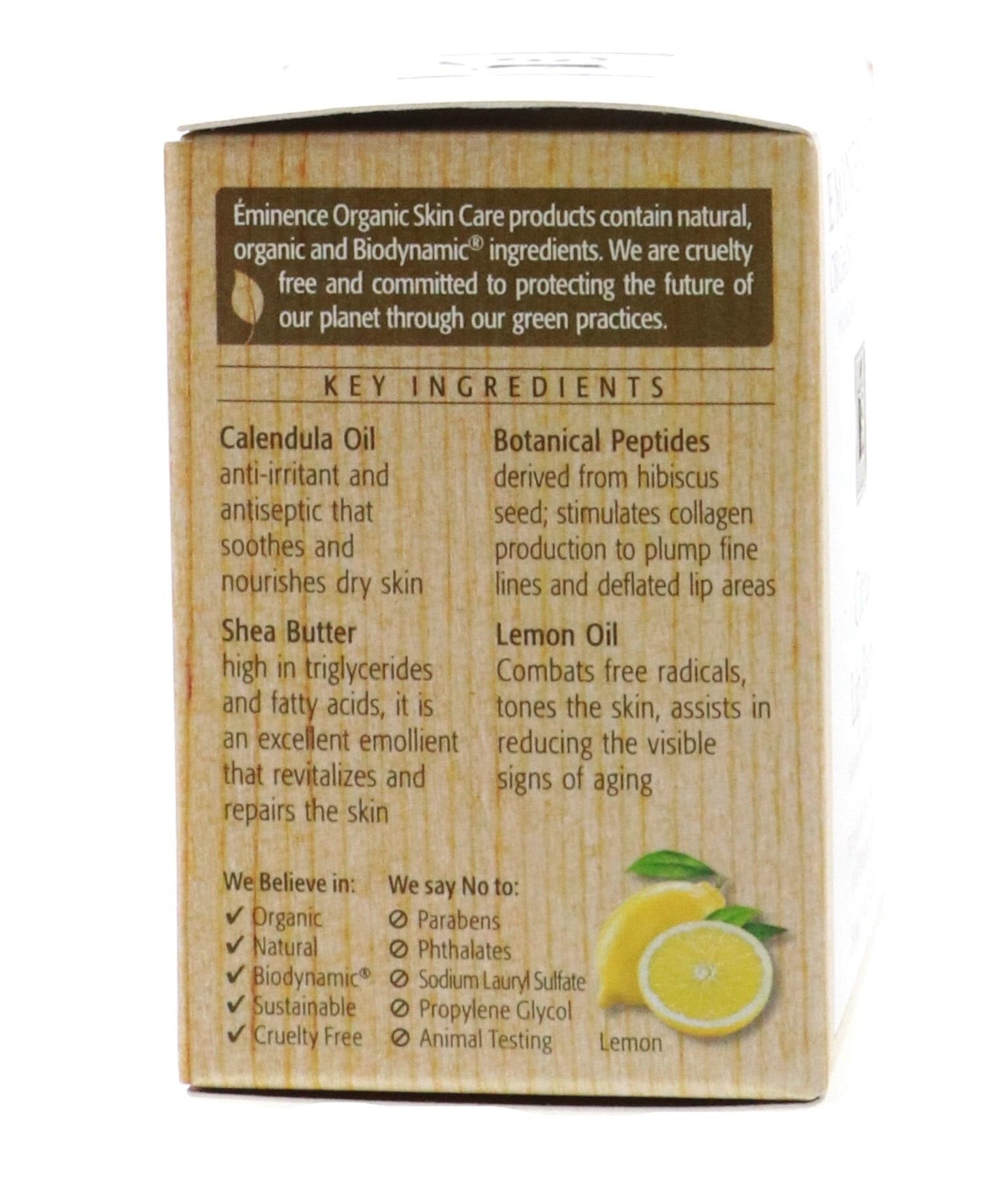 Eminence bálsamo cítrico mejora tono y textura de los labios.