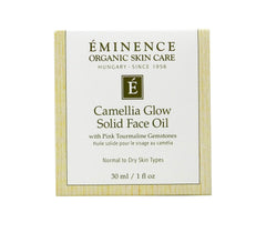 Eminence Camellia Brillo: textura al aplicar en la palma facilita hidratación rápida.