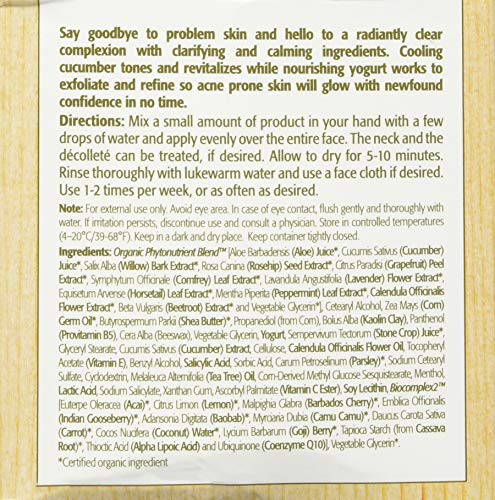 Eminence Clear Skin Probiotic Masque purification en douceur pour la peau.